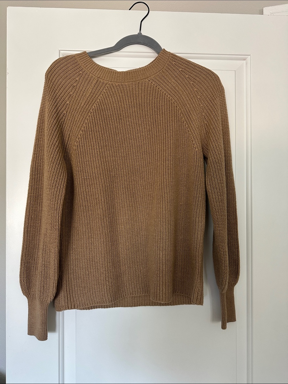 Jessica Simpson Crewneck Sweater in Camel Brown